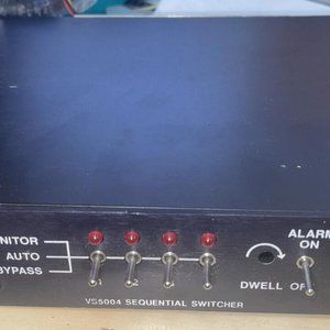 Pelco VS5004 12VAC 4 Camera Input 2 Monitor Output Video Sequential Switcher